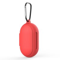 Silikonové pouzdro pro Samsung Galaxy Buds a Buds Plus s karabinou - Červená