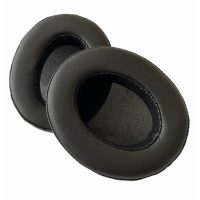 Náušníky pro sluchátka Audio Technica z kůže - Černé, ATH-M50X, M50XBT, M40X, M30X, M20X, M70X, MSR7
