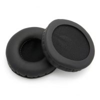 Náhradní náušníky pro sluchátka AKG K518, K518DJ, K81, K518LE - Černé, kožené