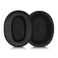 Náhradní náušníky pro sluchátka Sony WH-CH710N - Černé, kožené