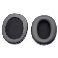 Náhradní náušníky pro sluchátka Sony WH-CH710N - Černé, kožené bez švů