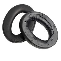 Náhradní náušníky pro sluchátka Sony WH-1000XM4 - Černé, kožené
