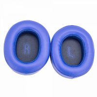 Náhradní náušníky pro sluchátka JBL E55BT - Modré, kožené