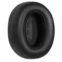 Náhradní náušníky pro sluchátka JBL Live 650BTNC, 660BTNC, E65BTNC, Duet NC - Černé, kožené