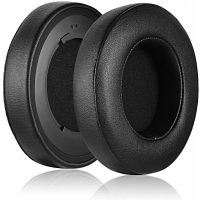 Náhradní náušníky pro sluchátka Razer Kraken Pro V2 - Lesklé černé, kožené