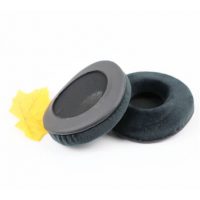 Náhradní univerzální náušníky pro sluchátka - Černé, sametové, 50 mm