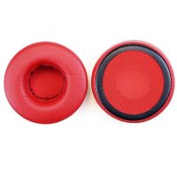 Náhradní náušníky pro sluchátka JBL Synchros S300, S400, S400BT - Červené, kožené