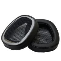 Náhradní náušníky pro sluchátka Logitech G433, G230, G-Pro - Černé, kožené