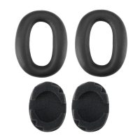 Náhradní náušníky pro sluchátka Sony MDR-1000X a WH-1000XM2 - Černé, kožené