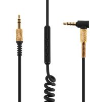 Audio kabel Aux 3,5 mm pro sluchátka Marshall Major - Černý, kroucený s mikrofonem
