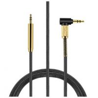 Náhradní Audio kabel pro sluchátka TaoTronics SoundSurge 21, 22, 46, 60, 85, 90 - Černo zlatý