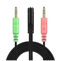Přípojka na Audio kabel pro sluchátka Sennheiser, Kingston HyperX, Bose, Logitech, JBL - Černá, 20 cm