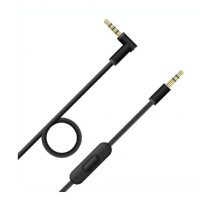 Audio kabel s mikrofonem pro sluchátka Beats Dr. Dre Solo Studio 1.0, 2.0, 3.0, Pro, Pro Detox a Mixr - Černý