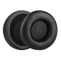 Náhradní náušníky pro sluchátka Audio Technica ATH-A500X, A900X, A990Z - Černé, kožené