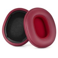 Náhradní náušníky pro sluchátka SkullCandy Hesh 3.0 a Crusher - Burgundy, kožené