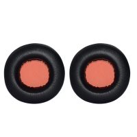 Náhradní náušníky pro sluchátka Razer Kraken - Černé s oranžovým vnitřkem, kožené