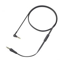 Audio kabel pro sluchátka Sony WH-1000XM5, WH-1000XM4, WH-1000XM3, WH1000XM2, MDR-1000X - Titanově černá, silikonový