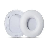 Náhradní náušníky pro sluchátka Sony MDR-10RC - Bílé, kožené