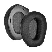 Náhradní náušníky pro sluchátka Sennheiser HDR165, 175, 185, 195 a RS165, 175, 185, 195 - Černé, textilní