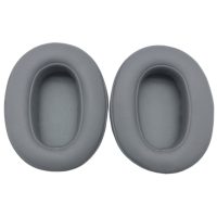 Náhradní náušníky pro sluchátka Sony WH-XB900N - Šedé, kožené