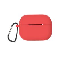 Silikonové pouzdro pro Airpods Pro 2 s karabinou - Červená