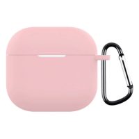 Silikonové pouzdro pro Airpods 4 s karabinou - Růžová