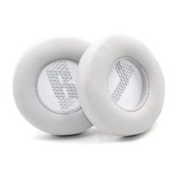 Náhradní náušníky pro sluchátka JBL Live 400, 400BT - Bílé, kožené