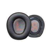 Náhradní náušníky pro sluchátka JBL Quantum 910 - Černé s červeným vnitřkem, kožené