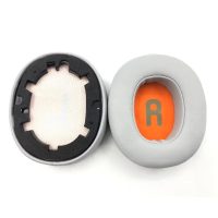 Náhradní náušníky pro sluchátka JBL JR 460NC - Bílé, kožené