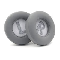 Náhradní náušníky pro sluchátka JBL Live 400, 400BT - Šedé, kožené