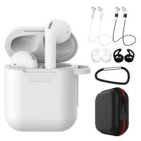 Silikonové pouzdro pro Airpods, sada 5 kusů - Bílá a černá