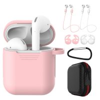 Silikonové pouzdro pro Airpods, sada 5 kusů - Růžová a bílá