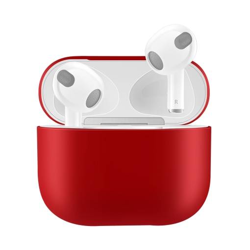 Foto - Silikonové pouzdro pro Airpods 3 - Červená