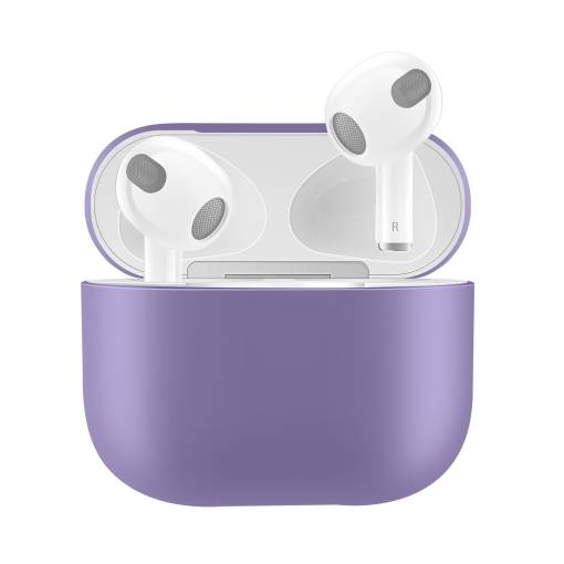 Foto - Silikonové pouzdro pro Airpods 3 - Fialová