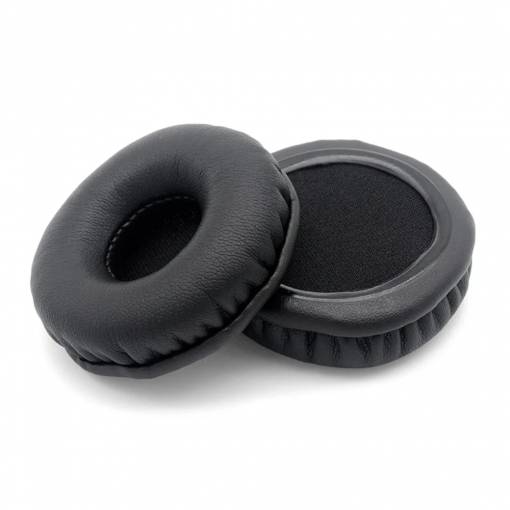 Foto - Náhradní náušníky pro sluchátka Sony MDR-XB550, XB550AP, XB450, XB450AP - Černé, kožené