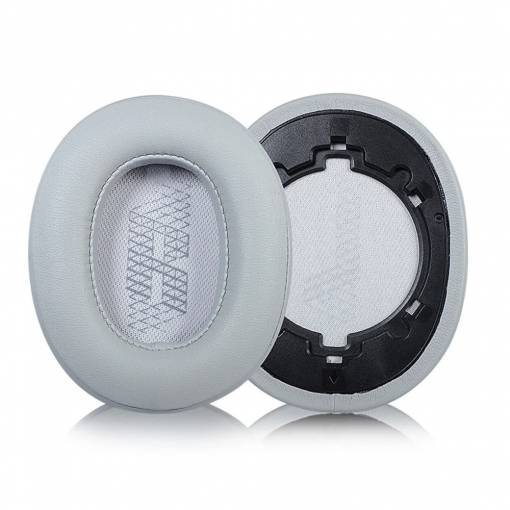 Foto - Náhradní náušníky pro sluchátka JBL Live 500BT - Šedé, kožené