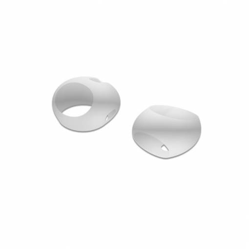 Foto - Náhradní silikonové ušní krytky pro sluchátka Apple AirPods 3 - Transparentní