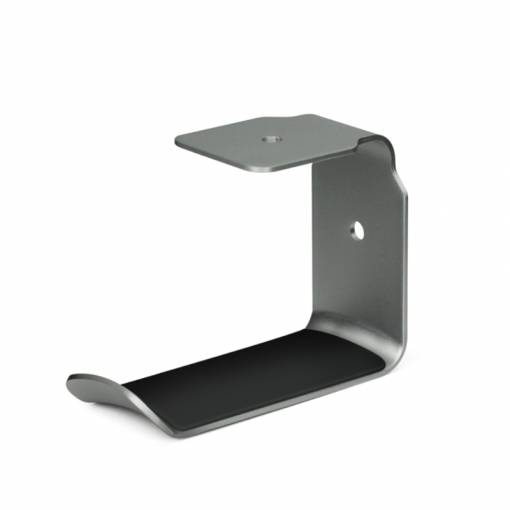 Foto - Hliníkový závěsný držák na sluchátka pod stůl - Tmavě šedý