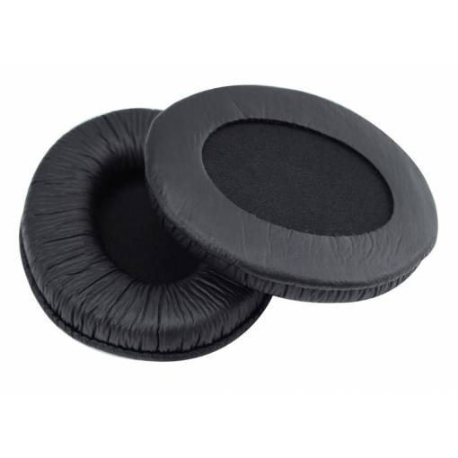 Foto - Náhradní náušníky pro sluchátka Sennheiser HD202, 212, 437, 447, 457, 477, 497 - Černé, kožené