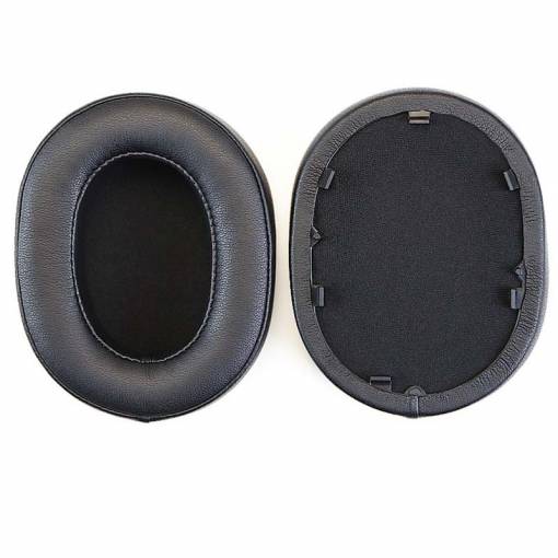 Foto - Náhradní náušníky pro sluchátka Sony WH-1000XM5 - Černé, kožené