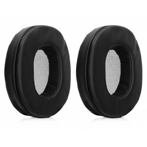 Foto - Náhradní náušníky pro sluchátka Sony MDR-1A a MDR-1ADAC - Černé, kožené