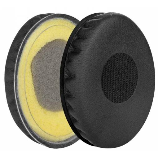 Foto - Náhradní náušníky pro sluchátka Sennheiser HD218, 219, 220, 228, 229 - Černé, kožené