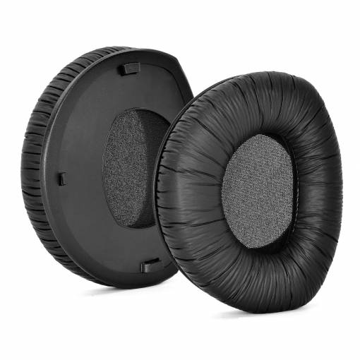 Foto - Náhradní náušníky pro sluchátka Sennheiser HDR160, 170, 180 a RS160, 170, 180 - Černé, kožené