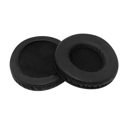 Foto - Náhradní náušníky pro sluchátka Logitech H390, 600, 609 - Černé, kožené