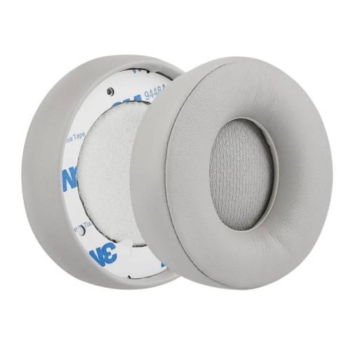 Foto - Náhradní náušníky pro sluchátka Beats Solo Pro Wireless, Beats Solo Pro - Šedé, kožené