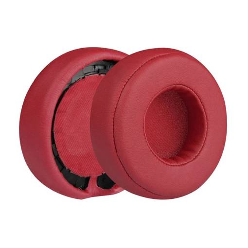 Foto - Náhradní náušníky pro sluchátka Beats Dr. Dre Pro a Beats Dr. Dre Pro Detox - Červené, kožené