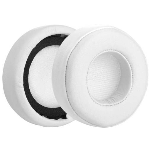 Foto - Náhradní náušníky pro sluchátka Beats Dr. Dre Mixr - Bílé, kožené