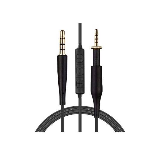Foto - Audio kabel pro sluchátka AKG K450, K451, K452, K480, K490, K495, Q460 - Černý s ovládacím panelem