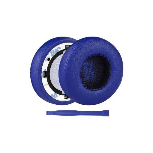 Foto - Náhradní náušníky pro sluchátka JBL E35, E45, E45BT - Tmavě modré, kožené