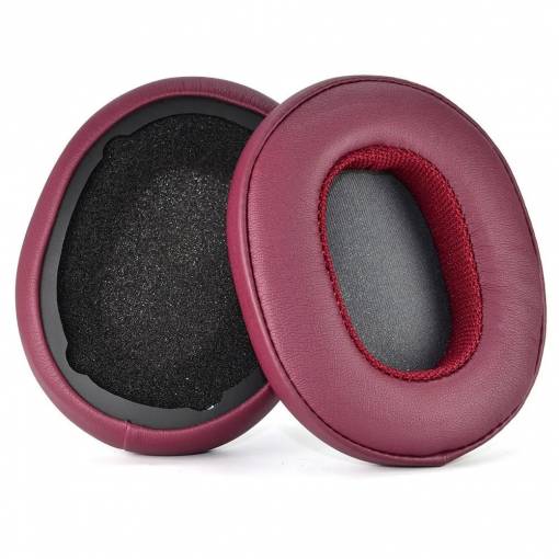 Foto - Náhradní náušníky pro sluchátka SkullCandy Hesh 3.0 a Crusher - Burgundy, kožené